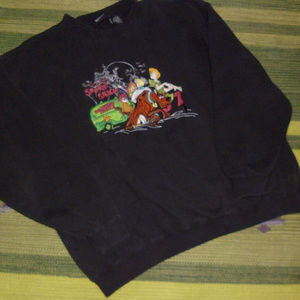 Scooby Doo WB Store black sweatshirt pullover L